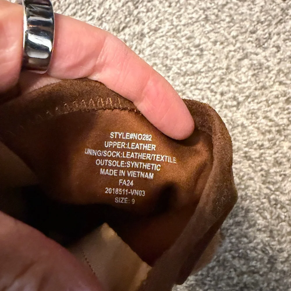 Madewell Justine ankle boot - suede dark coffee size 9 - Picture 3 of 10